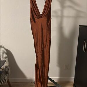 House of CB Terracotta Maxi Dress